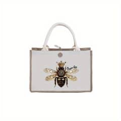 Queen Bee Jute Bag