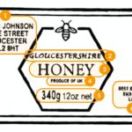 T2 Transparent Honey Jar Label