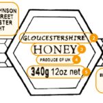 T4 Transparent Honey Jar Label