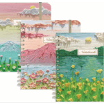 Colourful Mountains, Sea and Flowers Notebook