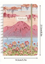 Colourful Mountains, Sea and Flowers Notebook - Image 2