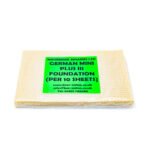 German Mini Plus III Beeswax Foundation - Per 10 Sheets