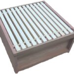 National Brood Chamber + 12 DN4 Frames + Wired Foundation CEDAR