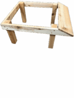 Nat Rock Bottom Hive Stand+Legs+A.Board ENGLISH CEDAR
