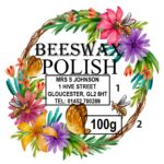 Polish Label with Bees and Flowers CIRCLE - 50mm OR 70mm