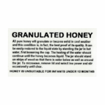 Granulated Honey Label - Option 2 (With Bottom Line)