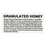 Granulated Honey Label - Option 1 (Without Bottom Line)