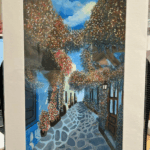 A3 Scenic View of a Side Street in Greece