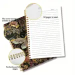 Bee and Floral Design Notebook