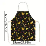 Bee and Leaf Print Apron