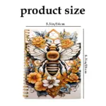 Bee and Yellow Flowers Notebook