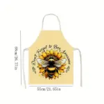 Don't Forget to be Awesome Bees on Sunflower Apron