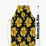 Bees on Yellow Daisies Apron