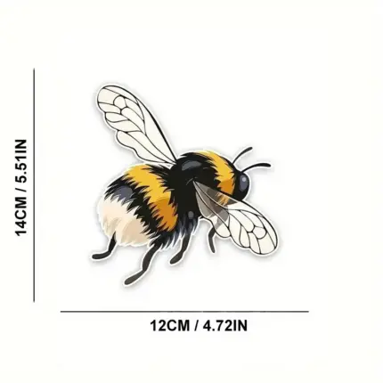 Black & Yellow Bee Car Sticker