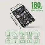 Black & Silver Bee Notebook - Image 2