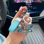 Sparkling Bee Design Keyring - BLUE