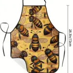 Funny Bee Print Apron