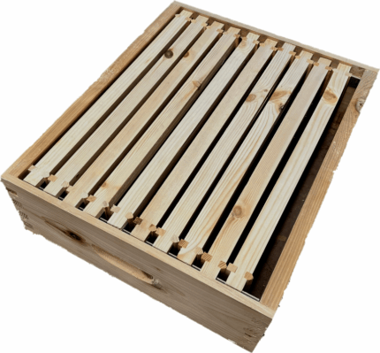 Langstroth Rock Bottom Super+10 Frames+10 Sheets of Wired Wax