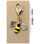 Small Bee Keyring - Gold