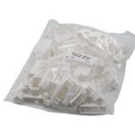 Narrow Plastic Ends - White