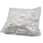 Wide Plastic Ends - White