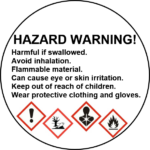 Polish Hazard Label (Circle)